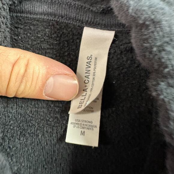 Dean Thompson Hoodie Womens Medium Black Stock Racing Sweatshirt READ - Picture 11 of 13